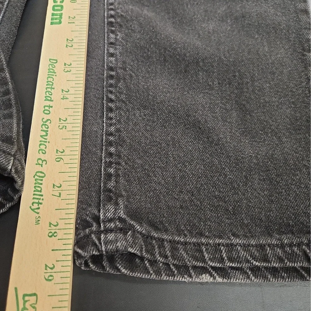 VTG Lee Women's Coal Wash Black Elastic Waist Band Jeans Size 14Med (34x31)